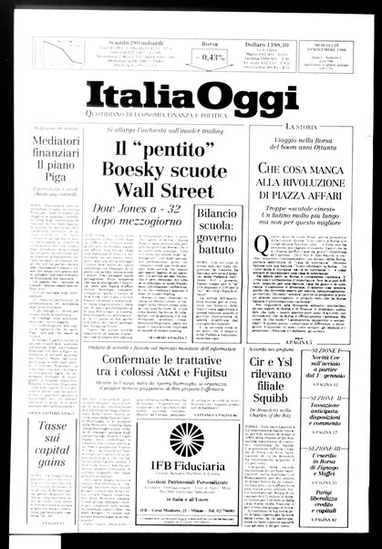 Italia oggi : quotidiano di economia finanza e politica